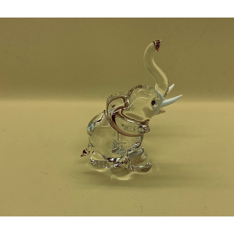 Elephant Glass Figurine