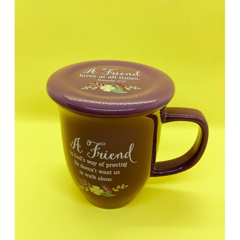Friend Purple Floral Mug