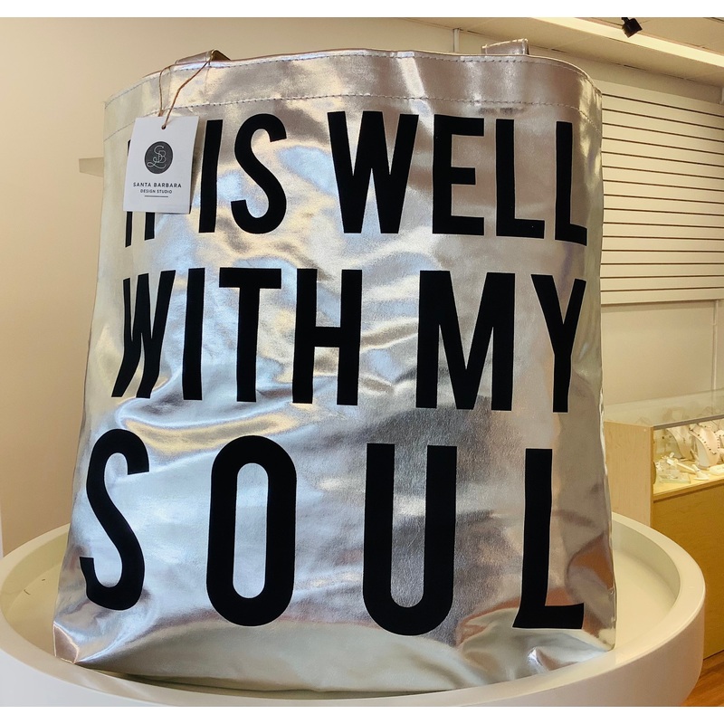 Metallic Tote It Is Well With My Soul