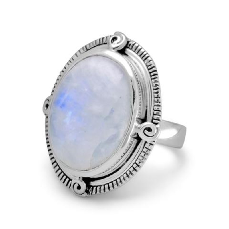 Rainbow Moonstone Ring|6.0|7.0|8.0|9.0|10.0