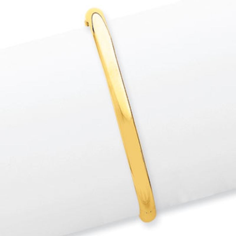 14k 3/16 High Polished Hinged Bangle Bracelet