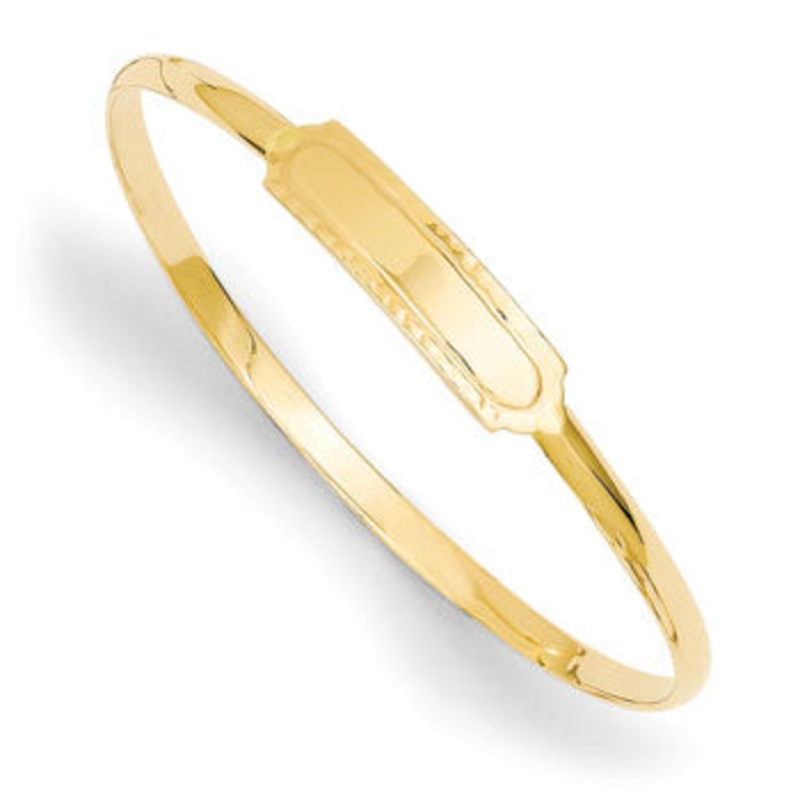 14k Slip-on ID Baby Bangle Bracelet