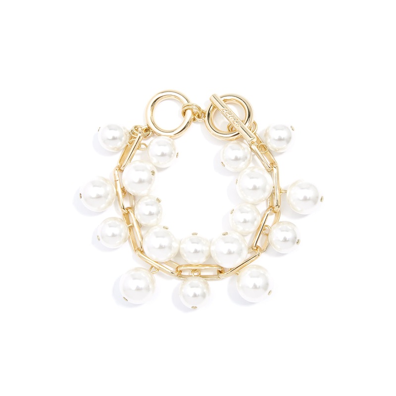 Fashion Pearl And Chain Bracelet