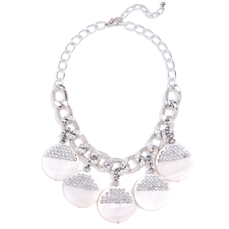 Fashion Round Disk Necklace
