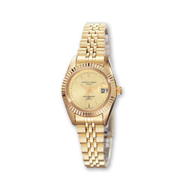 Ladies Charles Hubert IP-plated Champagne Dial Watch