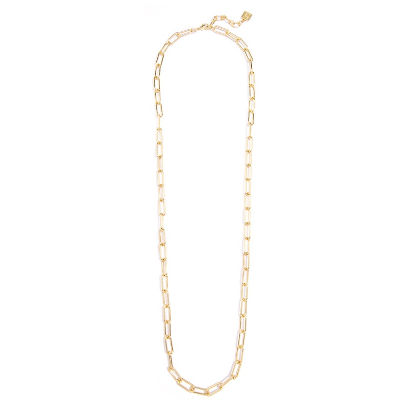 Large Paperclip Link Long Necklace Jewelry
