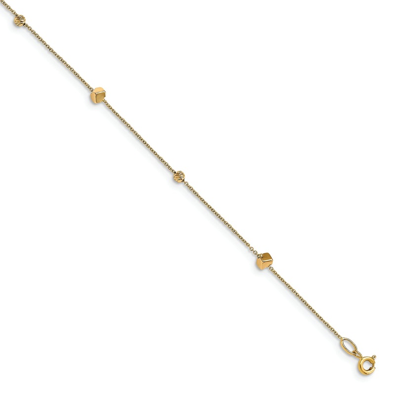 Leslie’s 14K Gold  D/C  Anklet