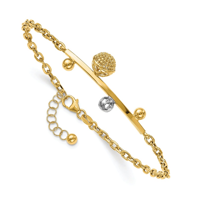 Leslie’s 14K Rhodium D/C  Bracelet