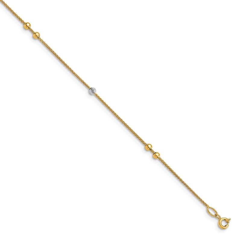Leslie’s 14K Two-tone Anklet