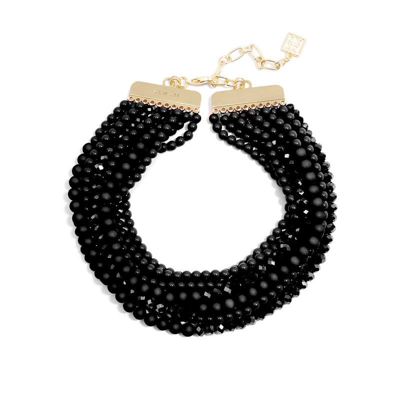 ON THE HORIZON BEADED COLLAR NECKLACE