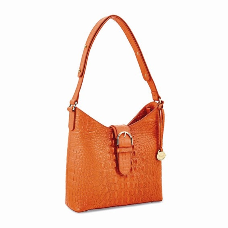 Top Grain Leather Crocodile Handbag