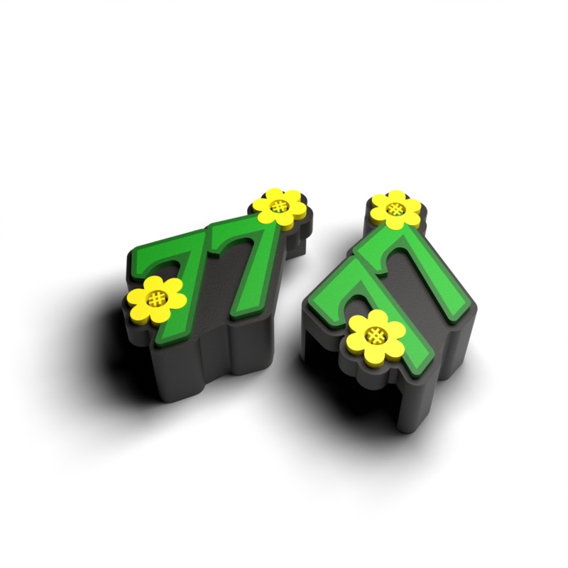 77 Charm | Green