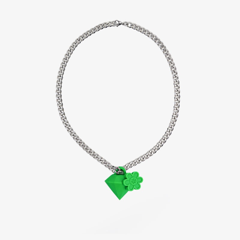 DIAMOND BLOOM Necklace | Clover Green