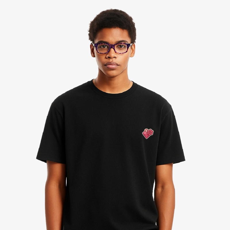 DIAMOND PATCH Tee | Black|XS|S|M|L|XL