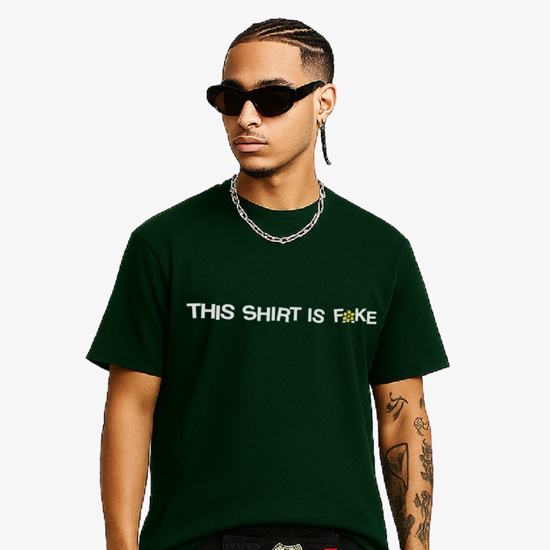 FAKE Tee | Deep Green|XS|S|M|L|XL