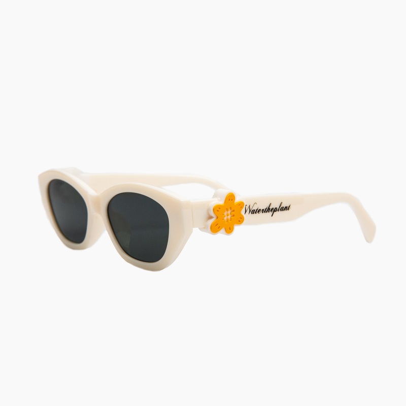 GHOST Sunnies | White | Black Lens