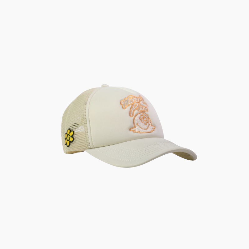 MELTING SMILEY TRUCKER CAP | CREAM