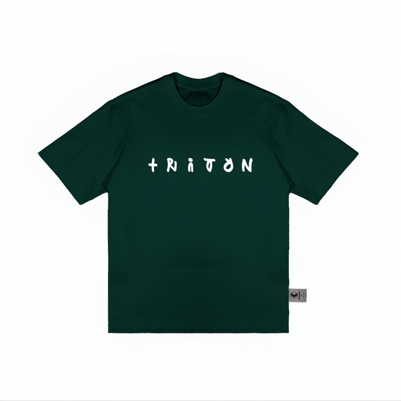 NU TRITON LOGO TEE | DARK GREEN