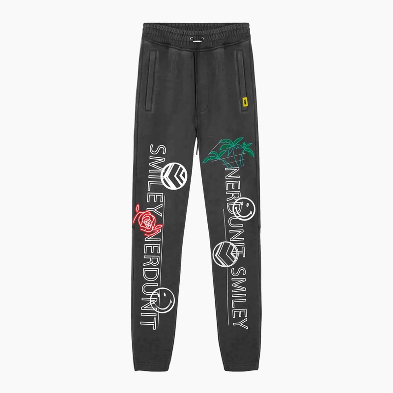 NU x Smiley Wow Sweatpants | Dusk