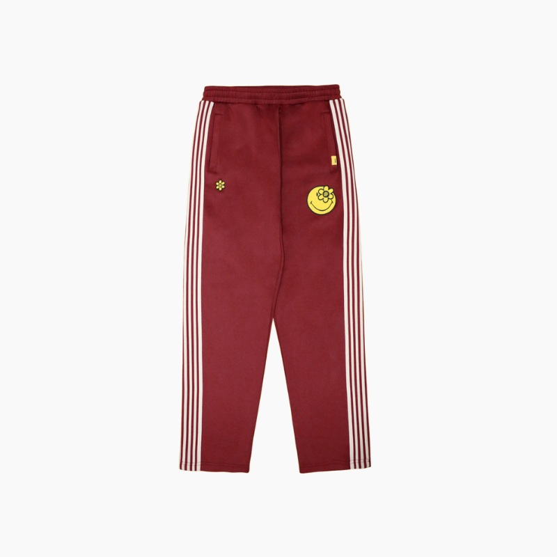 SMILEYWORLD BASIC TRACK PANTS | BURGUNDY