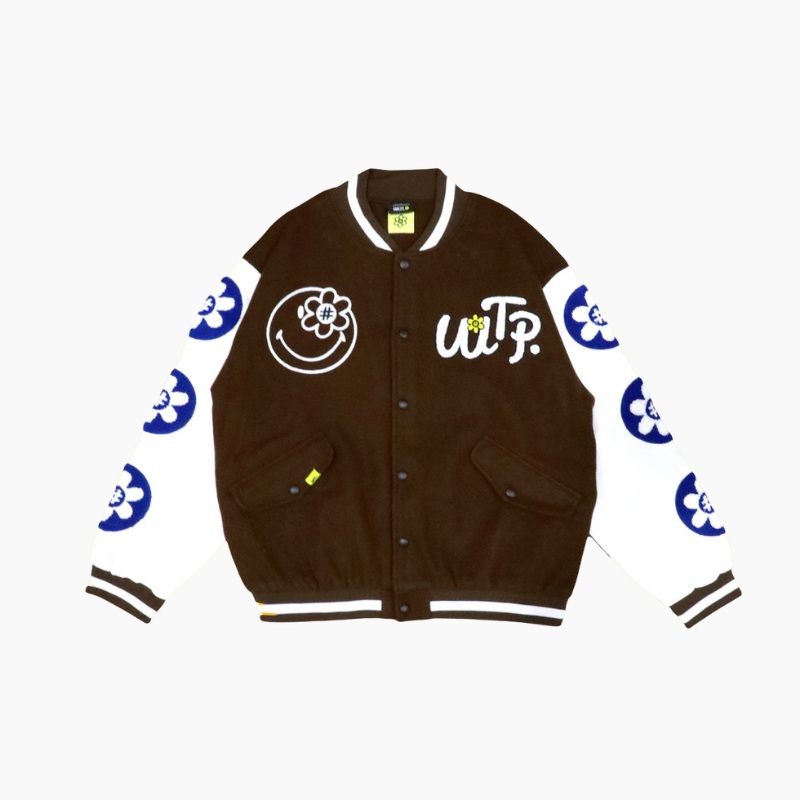 SMILEYWORLD MILKSHAKE JACKET | BROWN