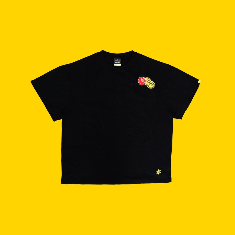 SMILEYWORLD MOON TSHIRT | BLACK
