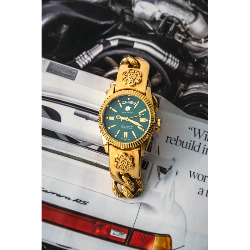 SOLANA Quality Time Watch 36mm | Verdant Gold