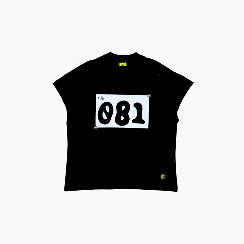 WTP RUNNING MAN Sleeveless Tank Top | Black