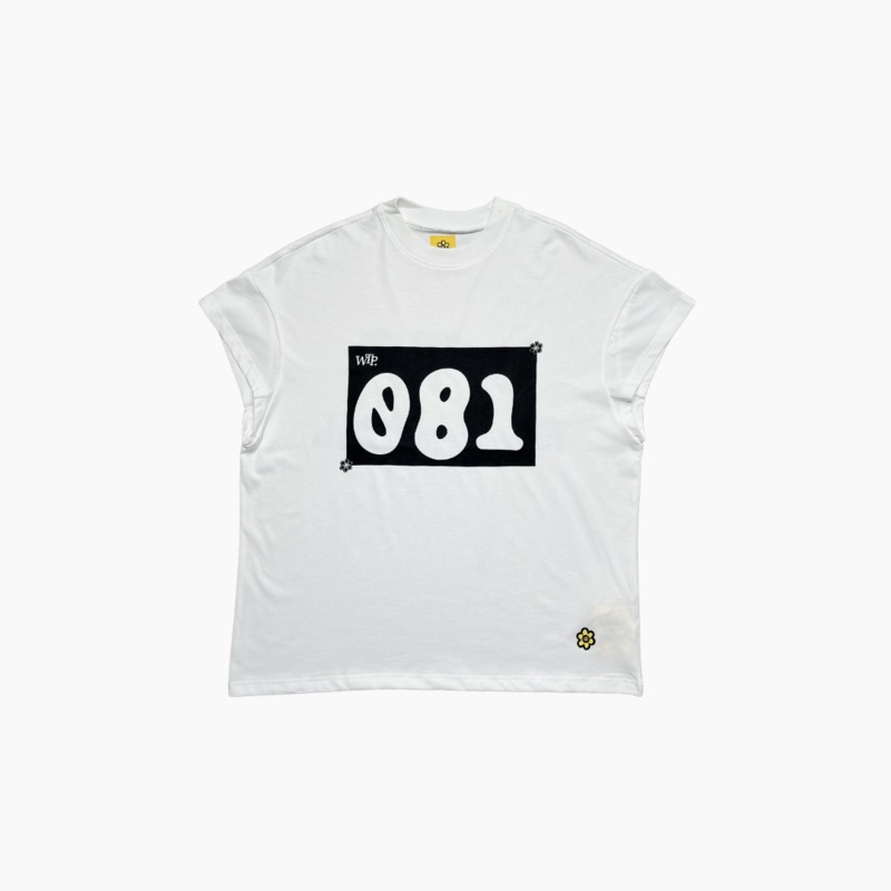 WTP RUNNING MAN Sleeveless Tank Top | White