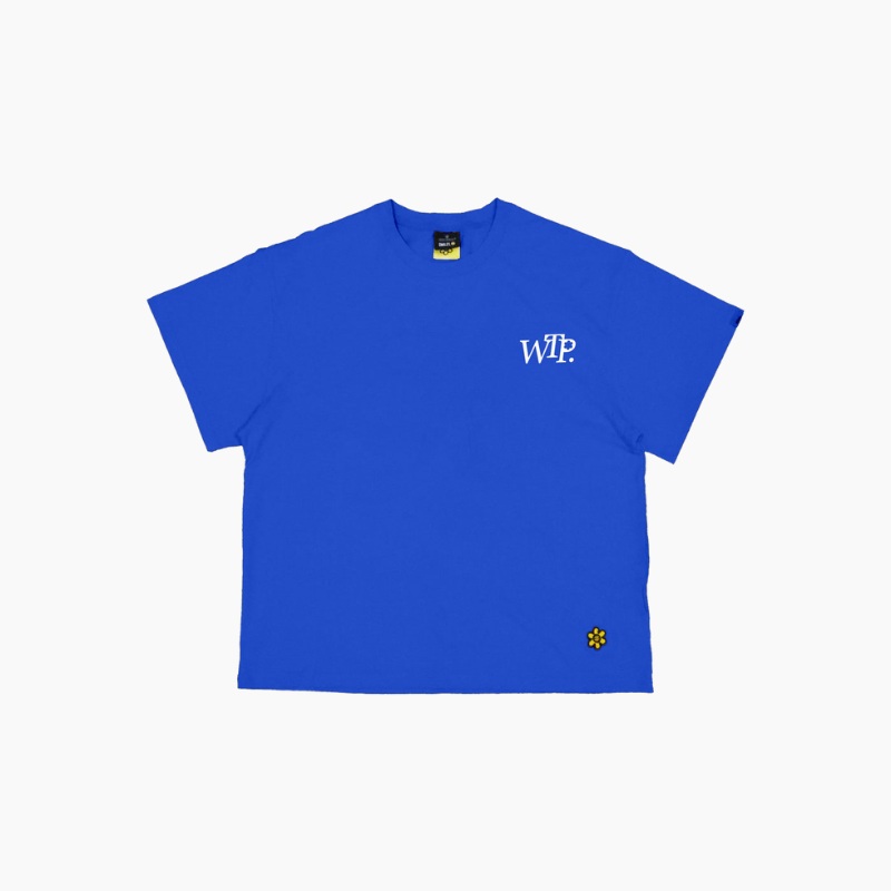 WTP SMILEYWORLD CREW TSHIRT | BLUE
