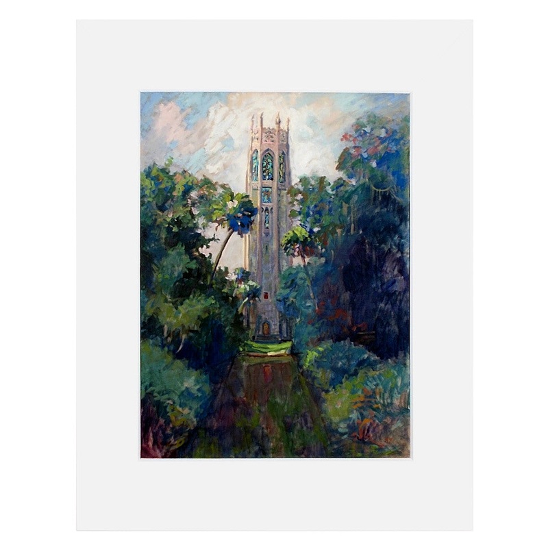 Bok Tower Matted Gicle Print