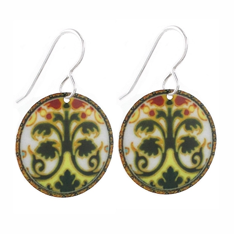 Retreat Earrings – White Discs