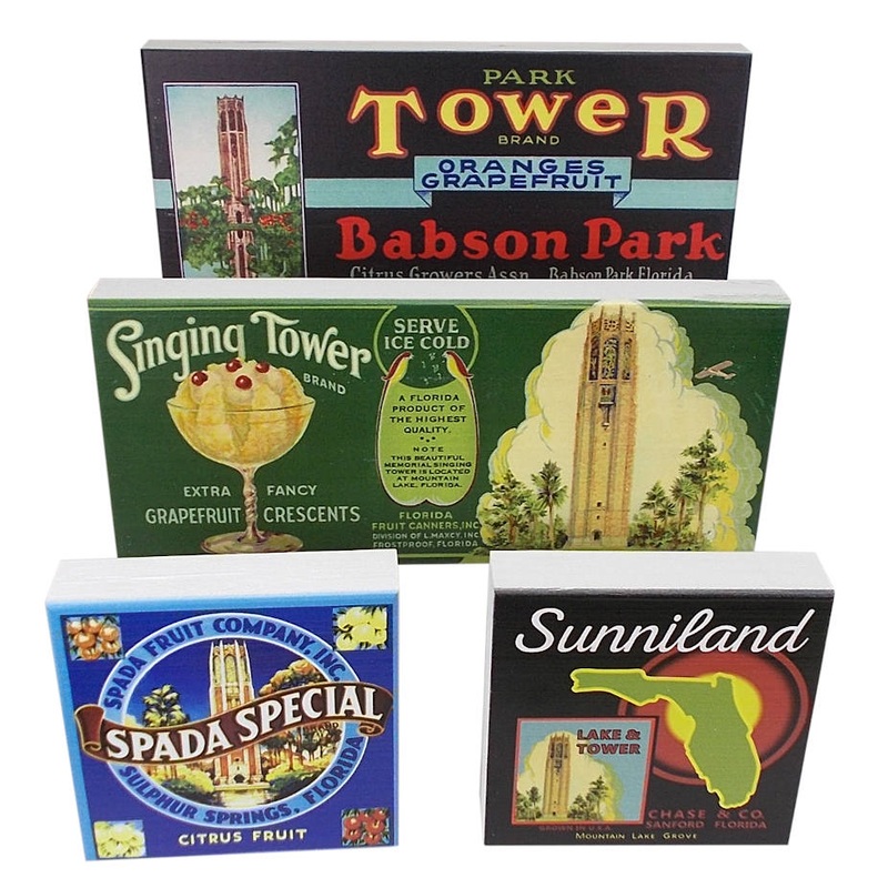 Vintage Citrus Crate Label Wood Dcor