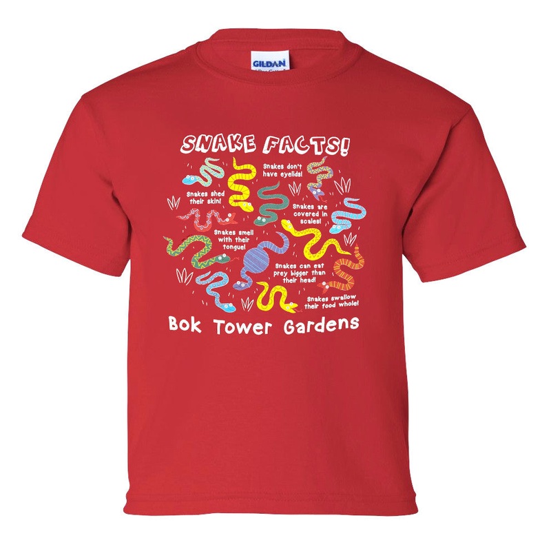 Youth Tee Shirt – Snake Facts|X-Small|Small|Medium|Large