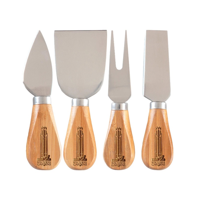 Bamboo 4-Piece Cheese Tool Set