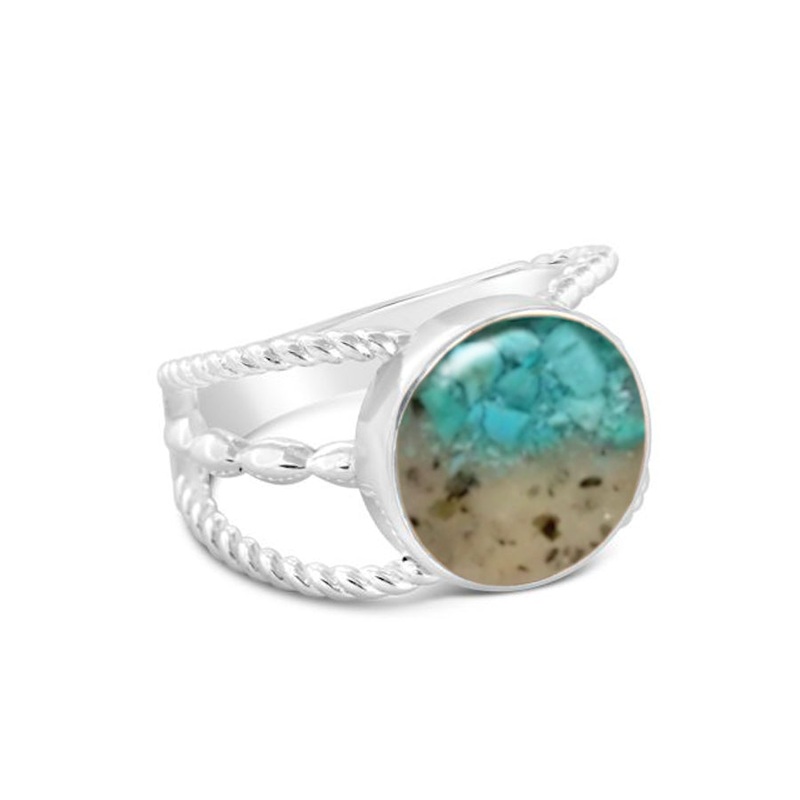 Boho Ring Turquoise Gradient|7|8|9