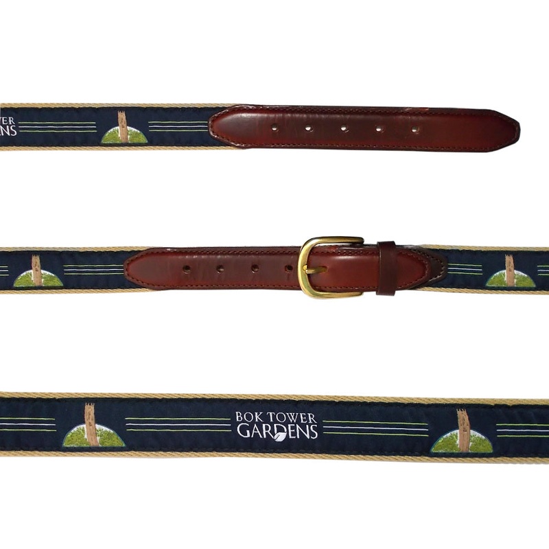 Bok Tower Gardens Ribbon Belt|32″ Waist|34″ Waist|36″ Waist|38″ Waist|40″ Waist|42″ Waist