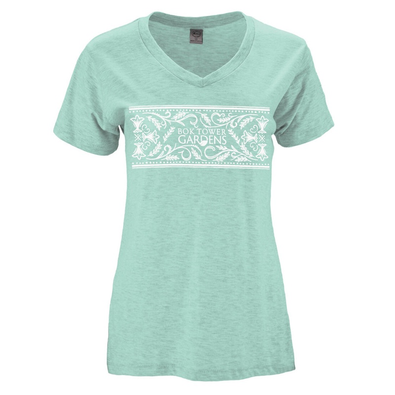 Ladies Bok Tower Scroll Artwork T-Shirt