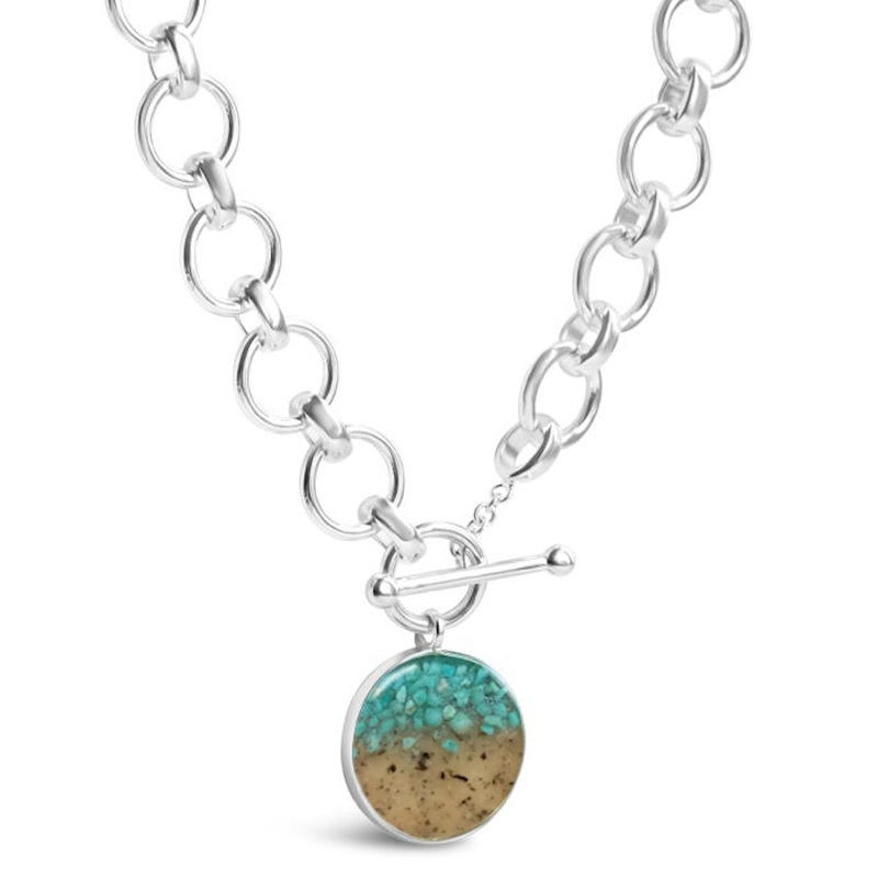 Mediterranean Necklace Turquoise Gradient