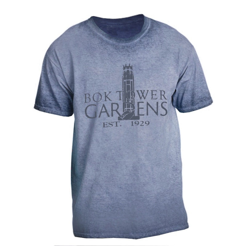 Oil Washed Bok Tower Logo Unisex Tee Shirt