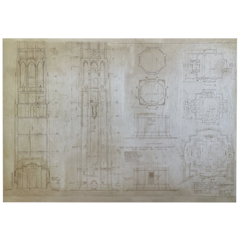 Poster – Bok Tower Architectural Plans
