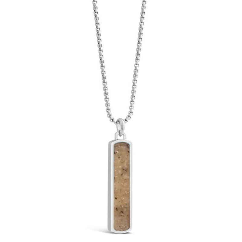 Steel Bar Necklace for Men