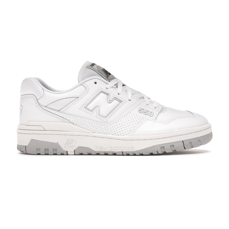 New Balance 550 White/Grey|4.5|5|5.5|6|6.5|7|7.5|8|8.5|9|9.5|10|10.5|11|11.5|12|13