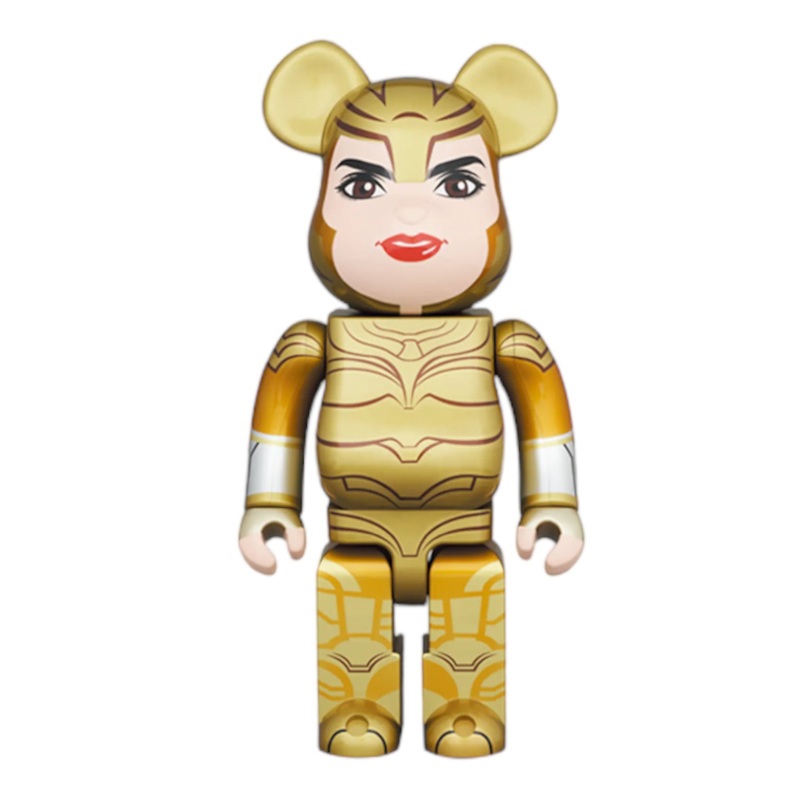 Bearbrick Wonder Woman Golden Armor 400% – Gold Collectible Figurine