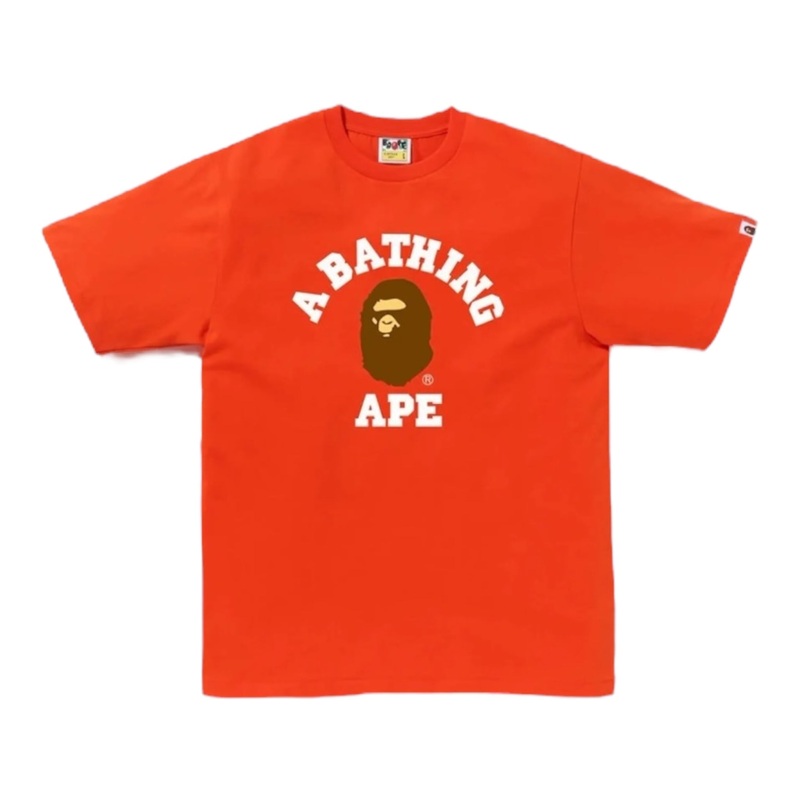 BAPE College Tee Orange|XXL