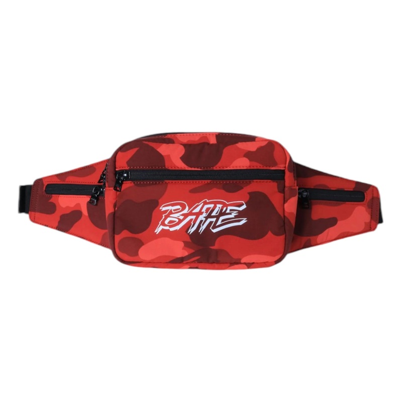 BAPE Color Camo Waist Bag Red|O/S