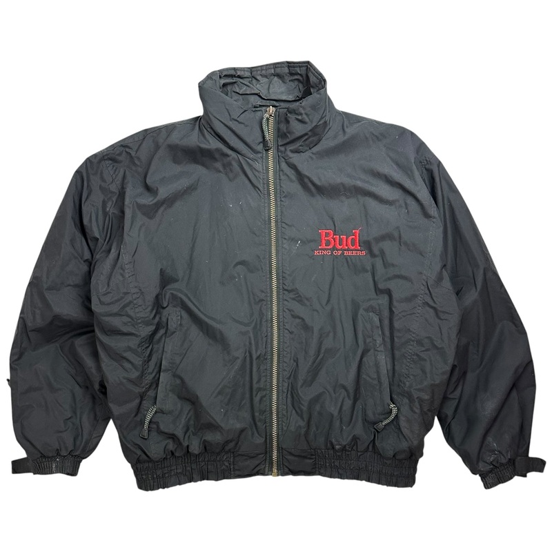 Vintage Stormtech Bud King Of Beers Jacket Black
