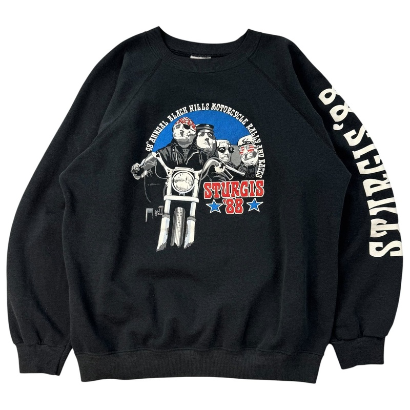 1988 Sturgis Black Hills Classic South Dakota Crewneck Black