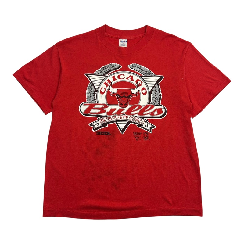 1992 Chicago Bulls Crest Tee Red