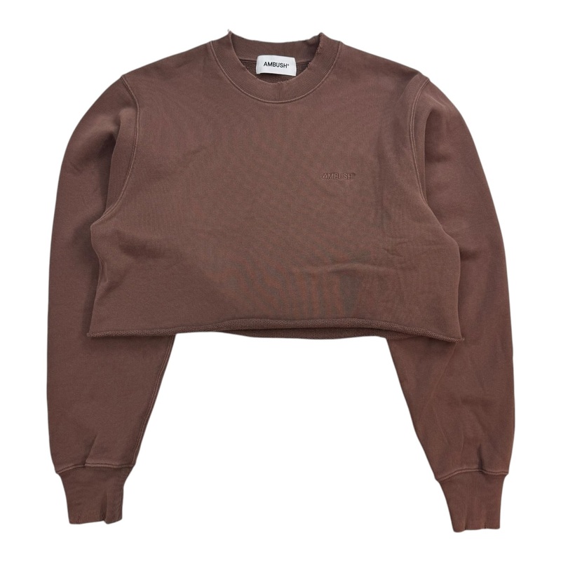 Ambush Cropped Crewneck Brown|S